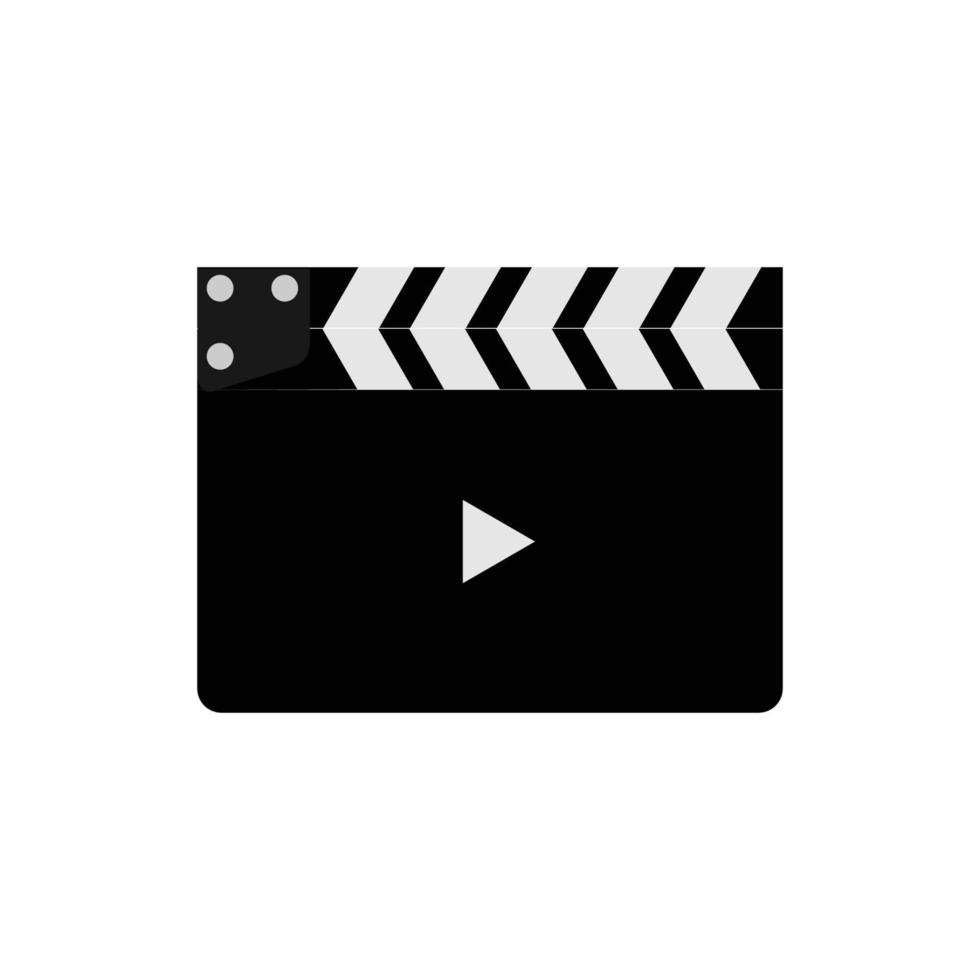 clapper board logo vector