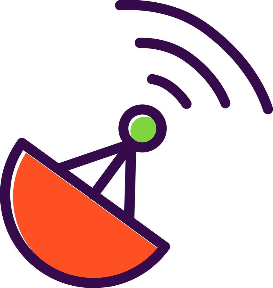 Satellite Dish Vector Icon Design