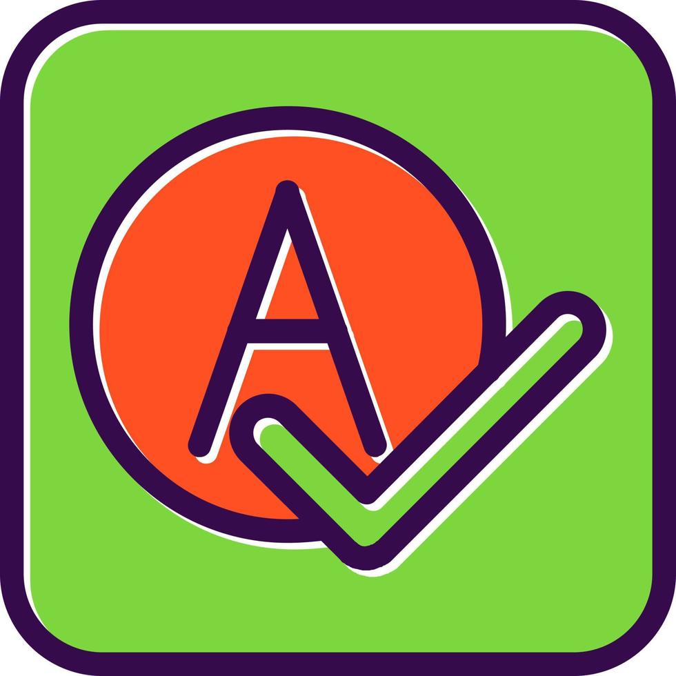 Spell Check Vector Icon Design