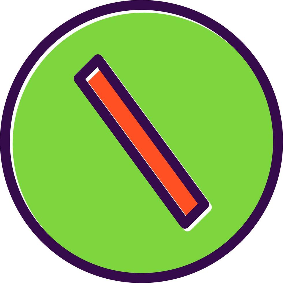 Slash Vector Icon Design