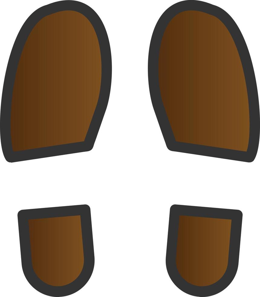 diseño de icono de vector de huellas de zapatos