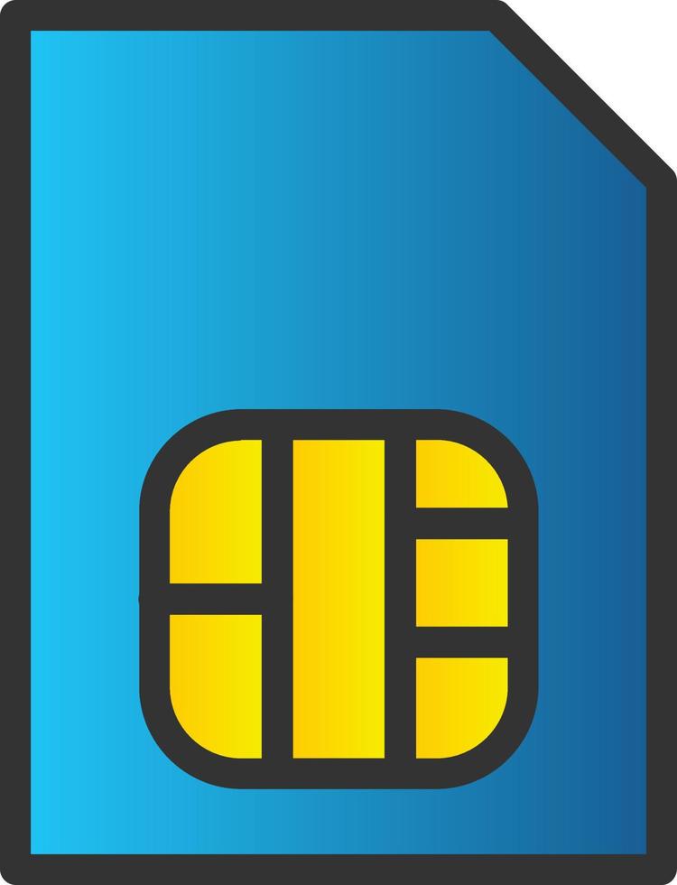 Sim Card Vector Icon Design