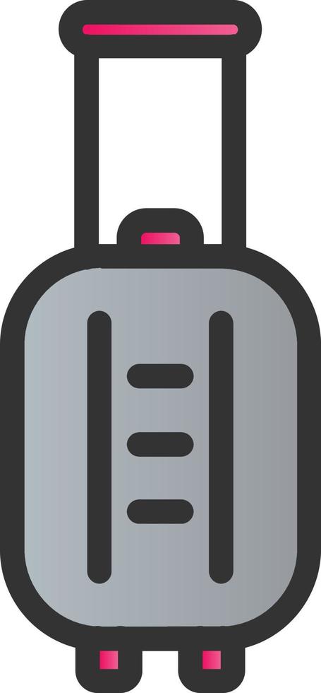 Suitcase Rolling Vector Icon Design