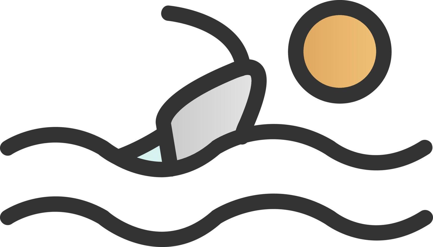 Swimmer Vector Icon Design