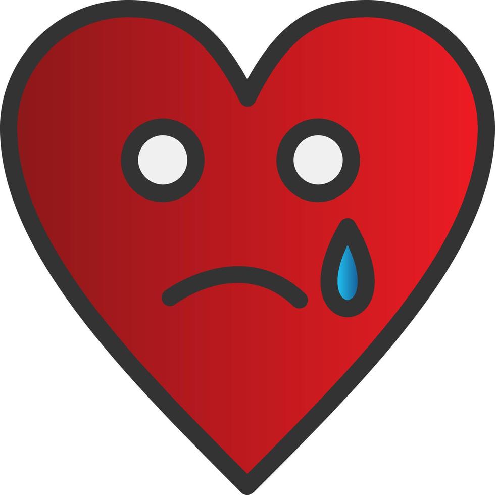 Sad Tear Vector Icon Design