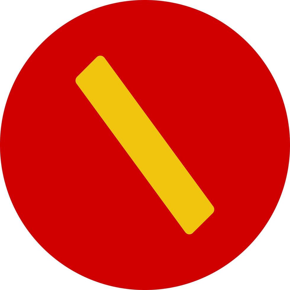 Slash Vector Icon Design