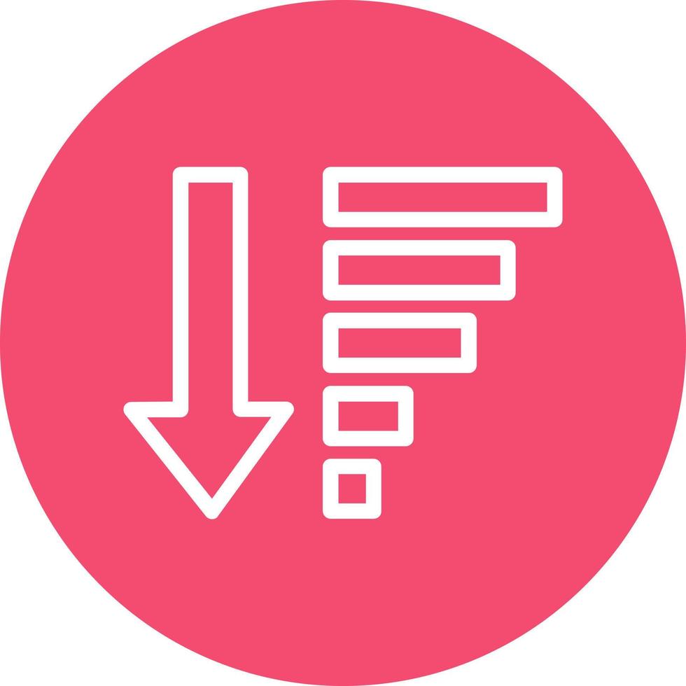 Sort Amount Down Alt Vector Icon Design