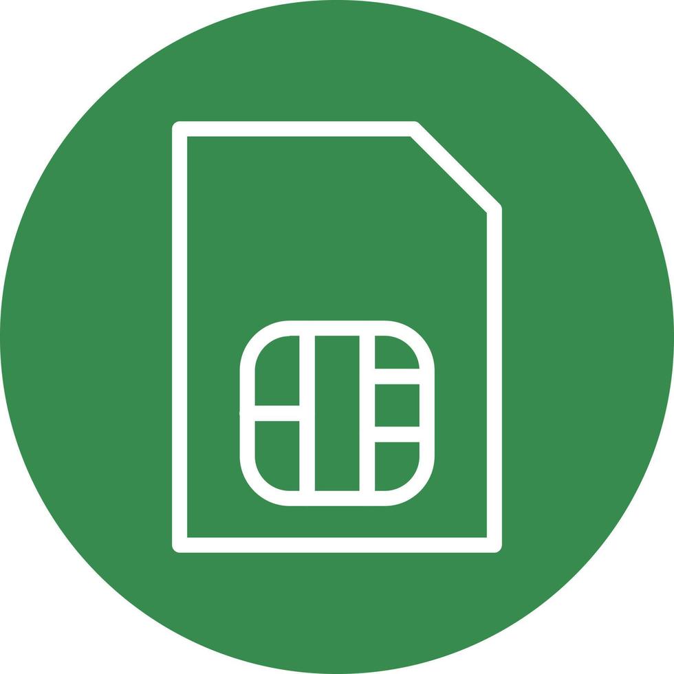 Sim Card Vector Icon Design