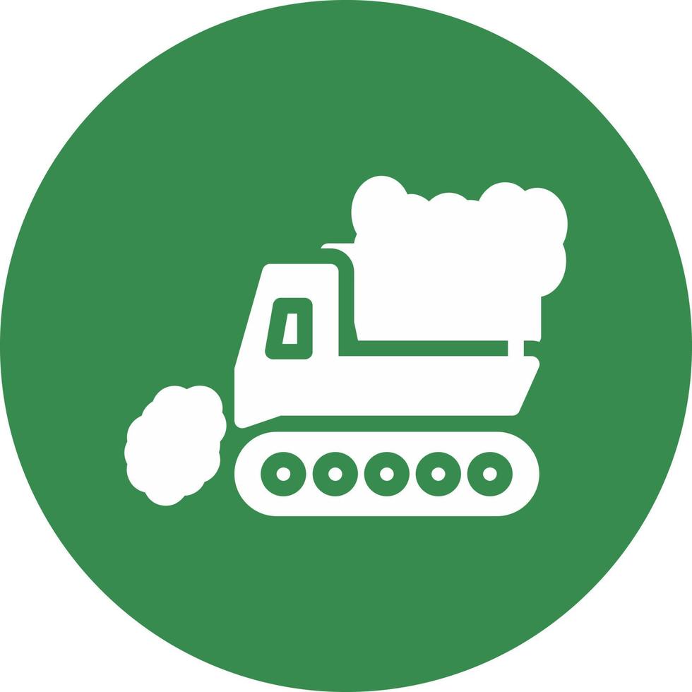 Snowplow Vector Icon Design
