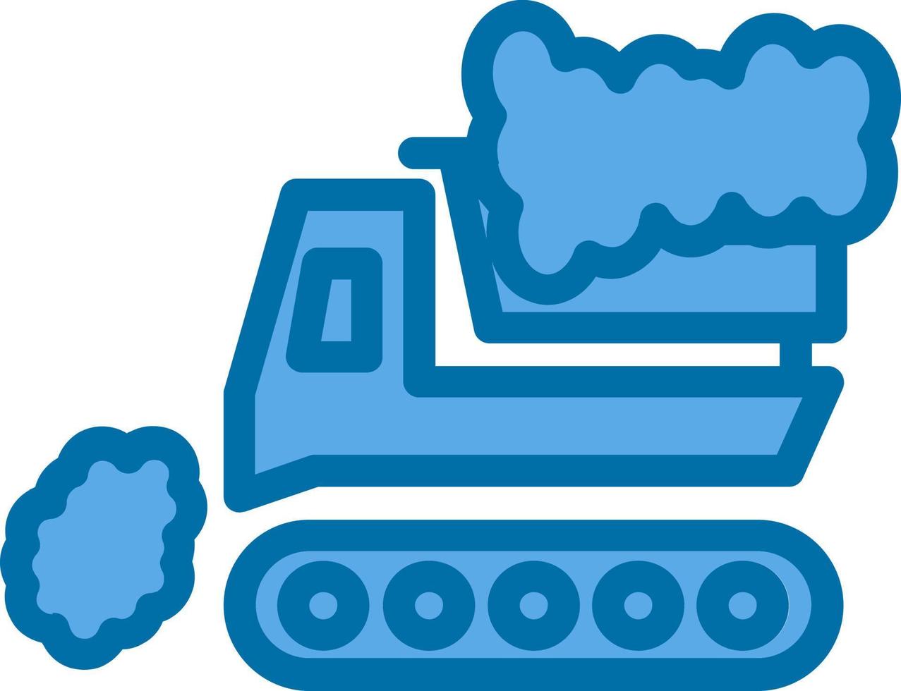 Snowplow Vector Icon Design