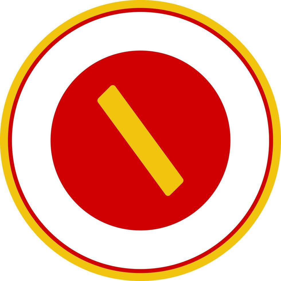 Slash Vector Icon Design
