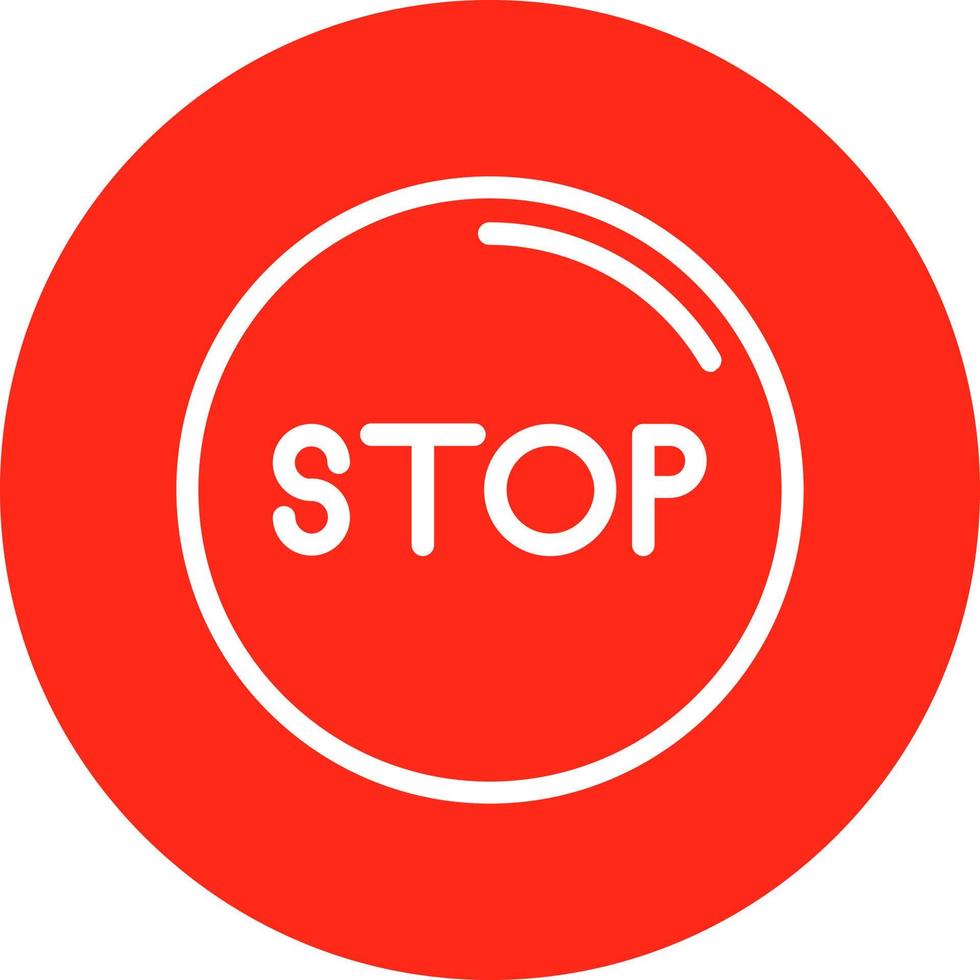 Stop Circle Vector Icon Design