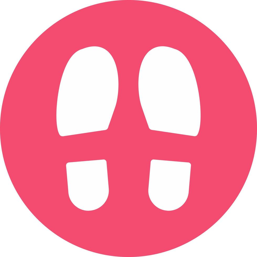 Shoe Prints Vector Icon Design