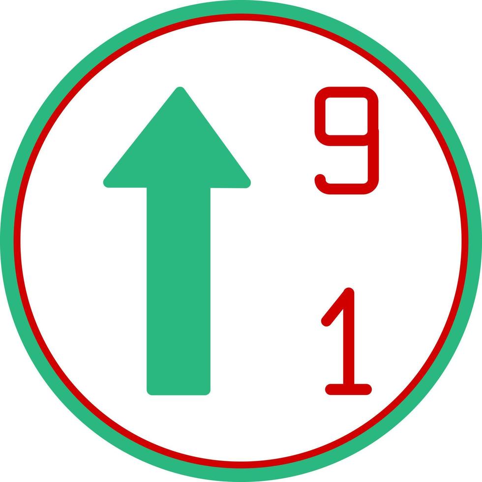 Sort Numeric Up Alt Vector Icon Design