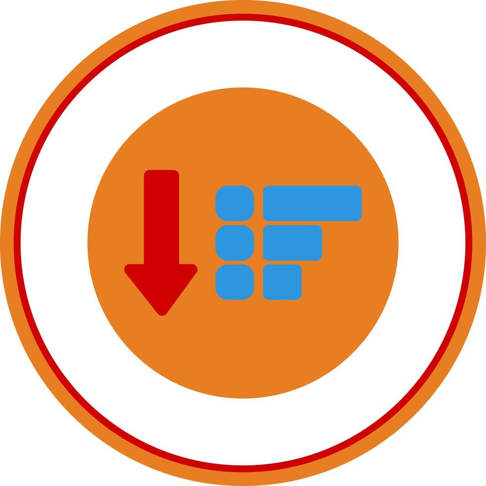 Sort Down Vector Icon Design