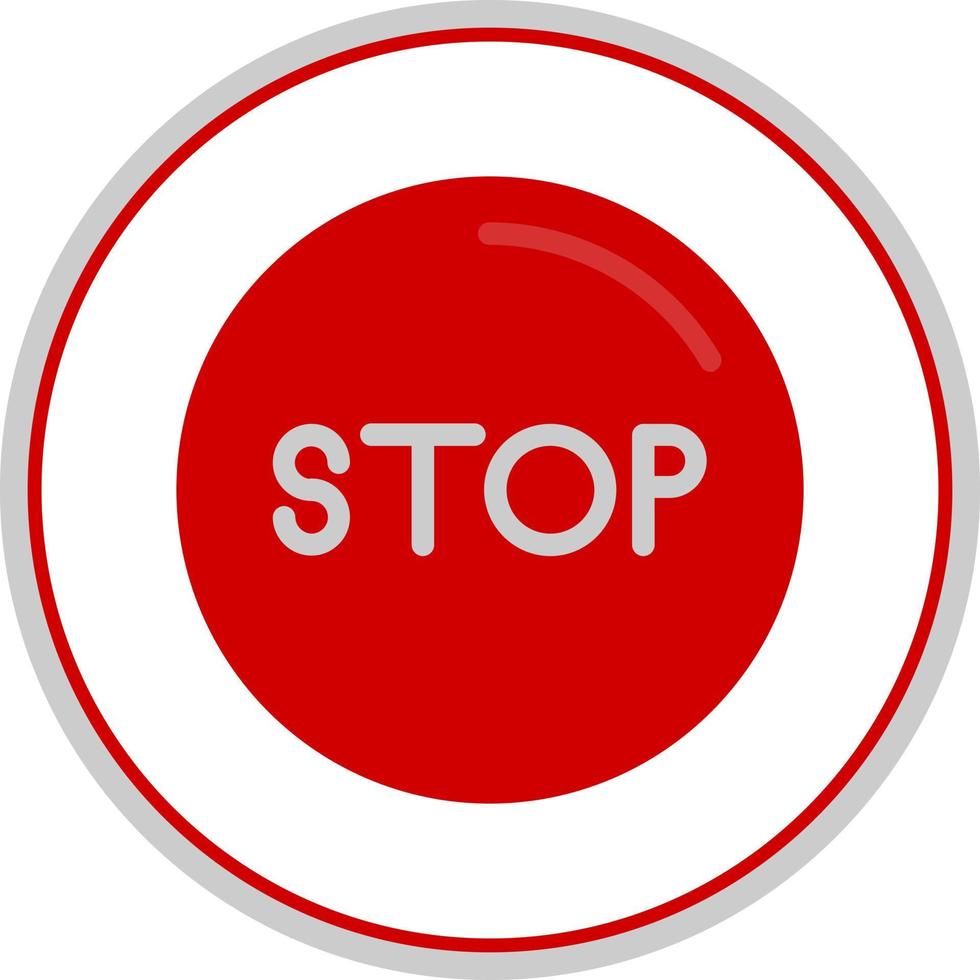 Stop Circle Vector Icon Design