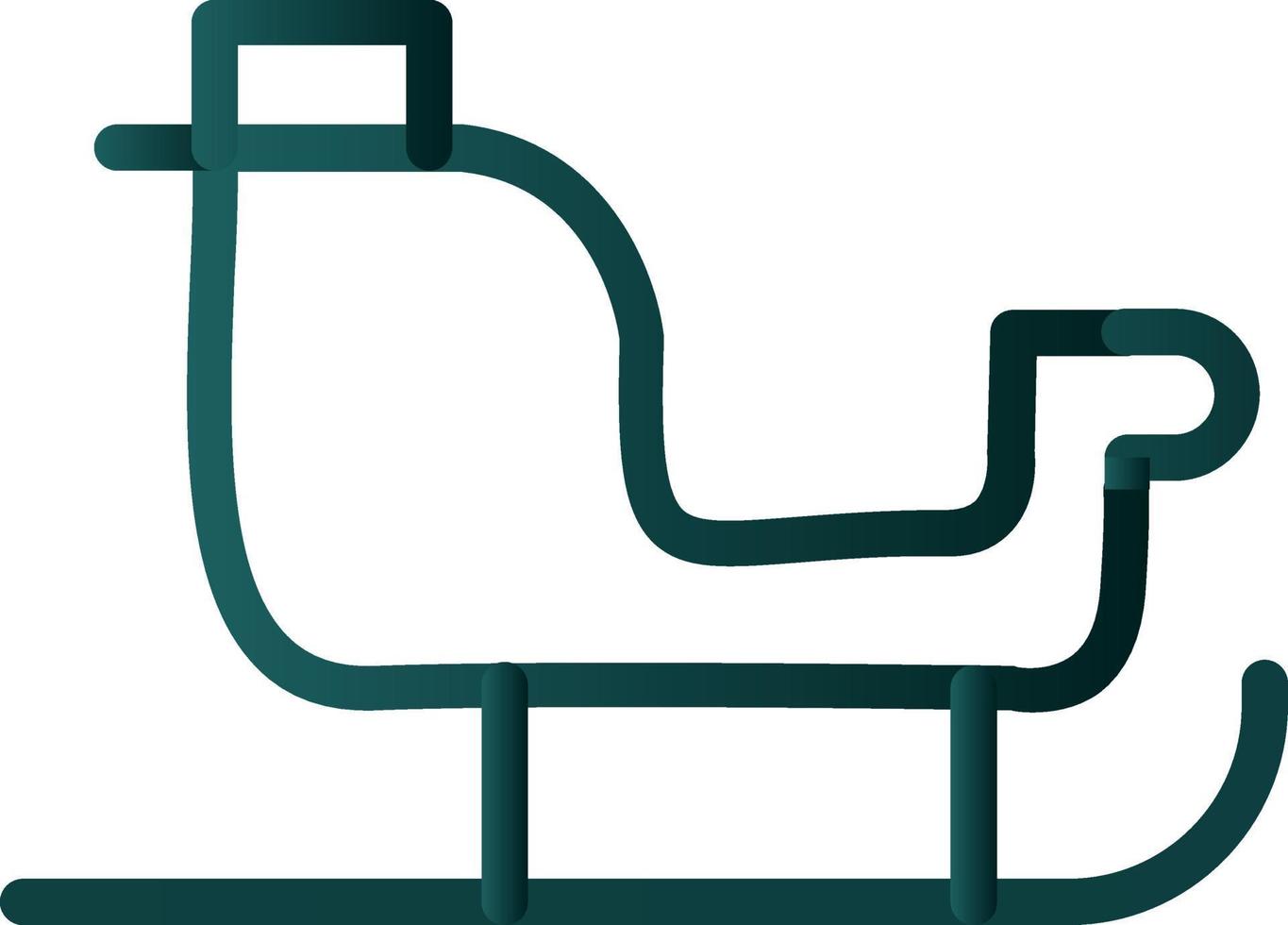 Sleigh Vector Icon Design