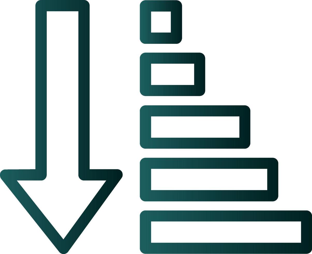 Sort Amount Up Alt Vector Icon Design