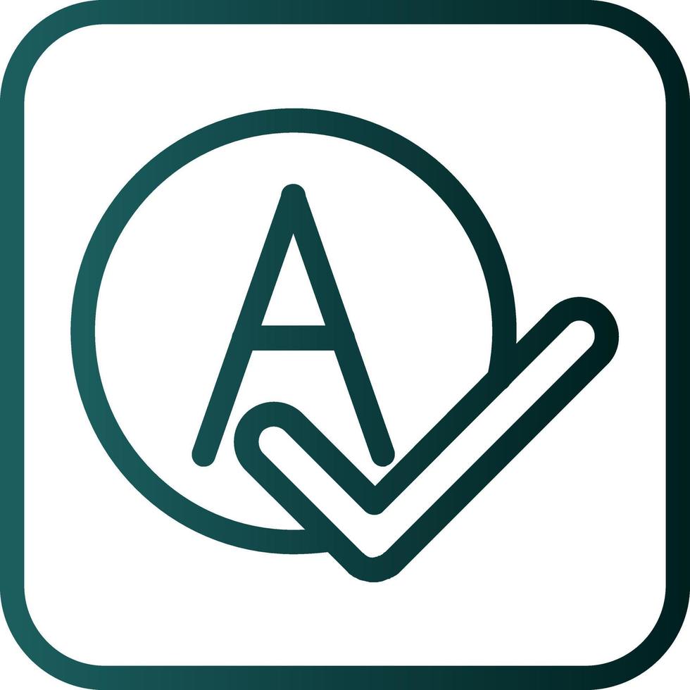 Spell Check Vector Icon Design
