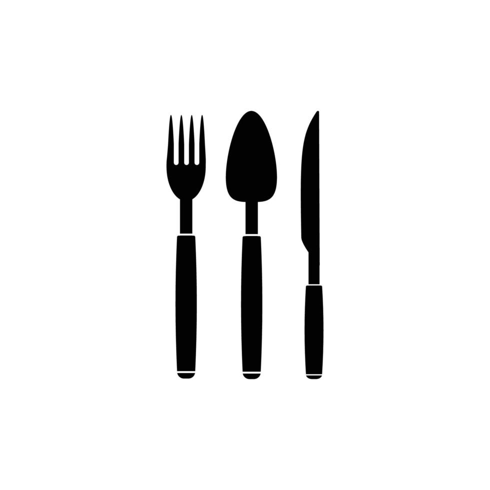 spoon fork knife logo vector