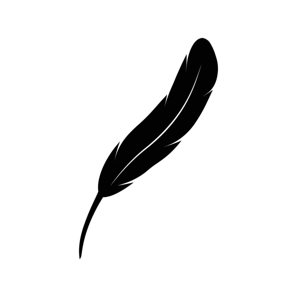 logotipo de la pluma de la pluma vector