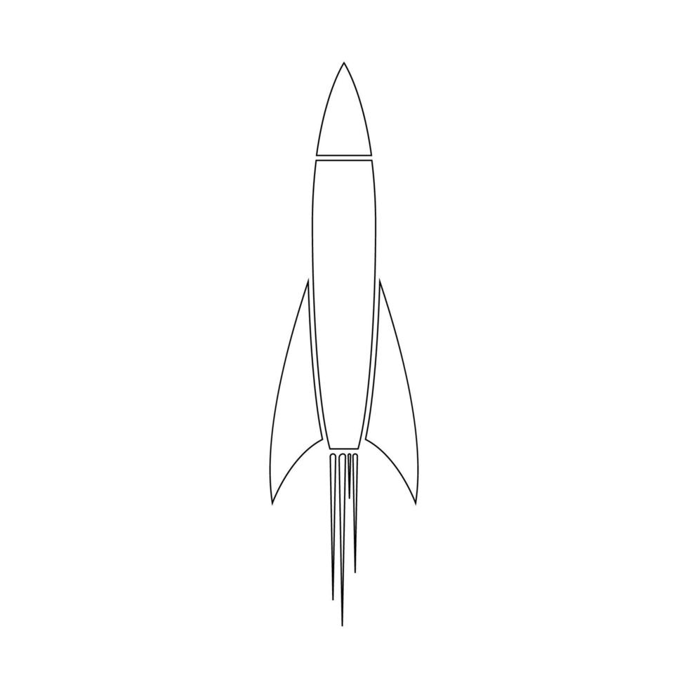vector de logotipo de ilustración de cohete