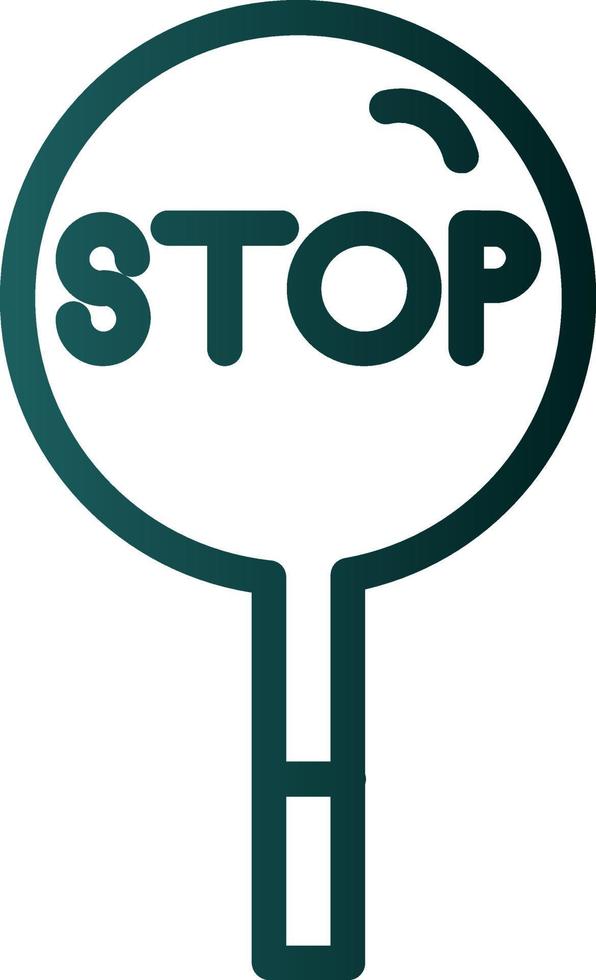 Stop Vector Icon Design