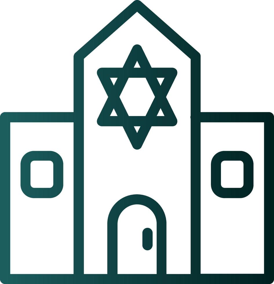 Synagogue Vector Icon Design