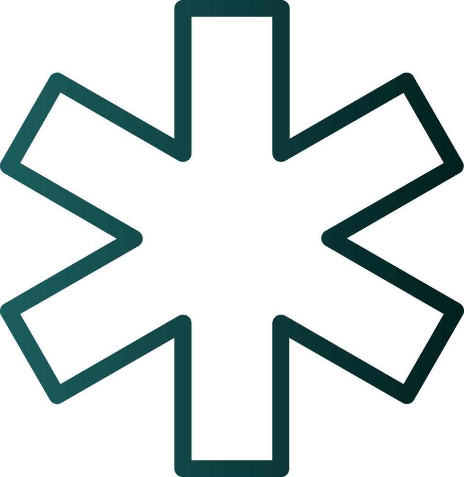 Star Of Life Vector Icon Design