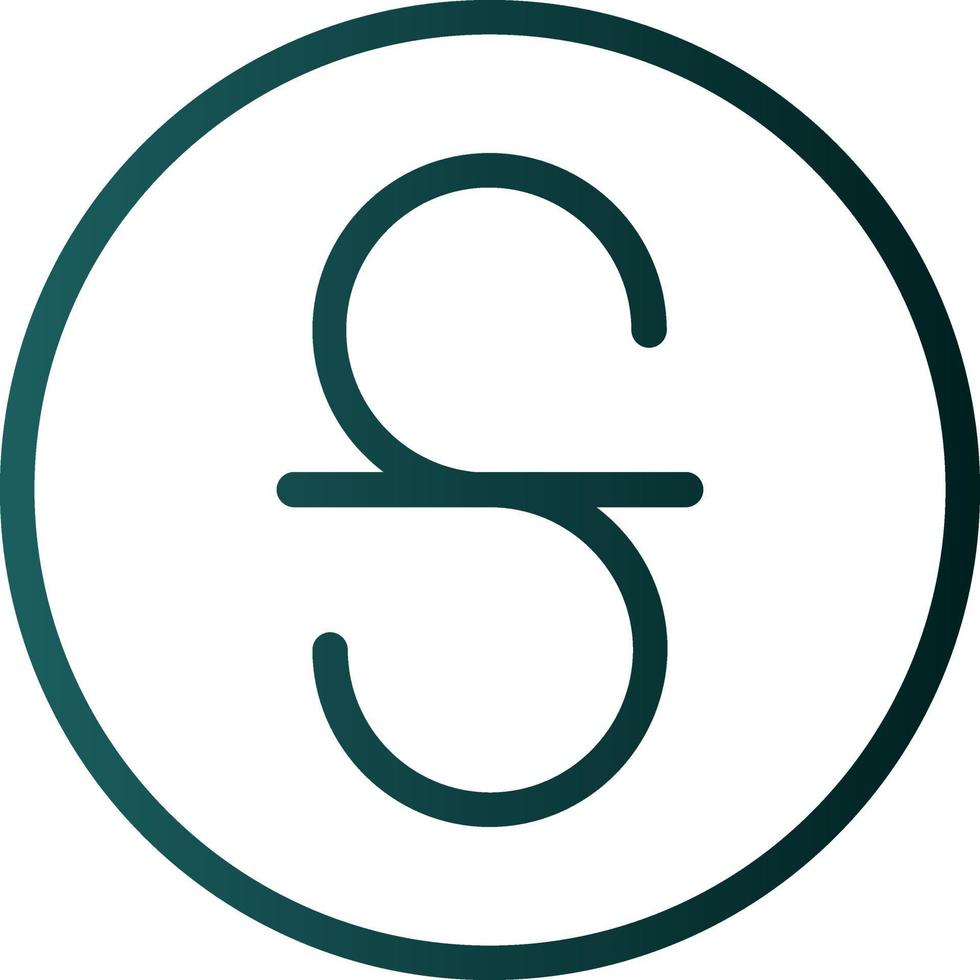 Strikethrough Vector Icon Design
