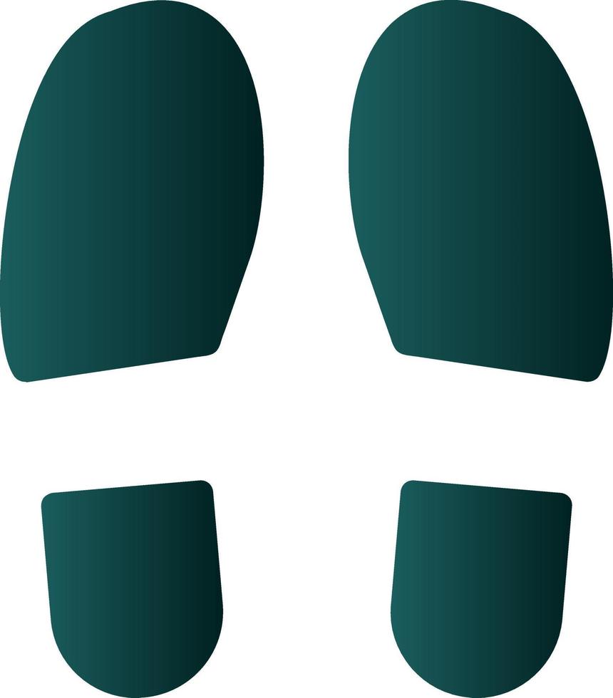 Shoe Prints Vector Icon Design