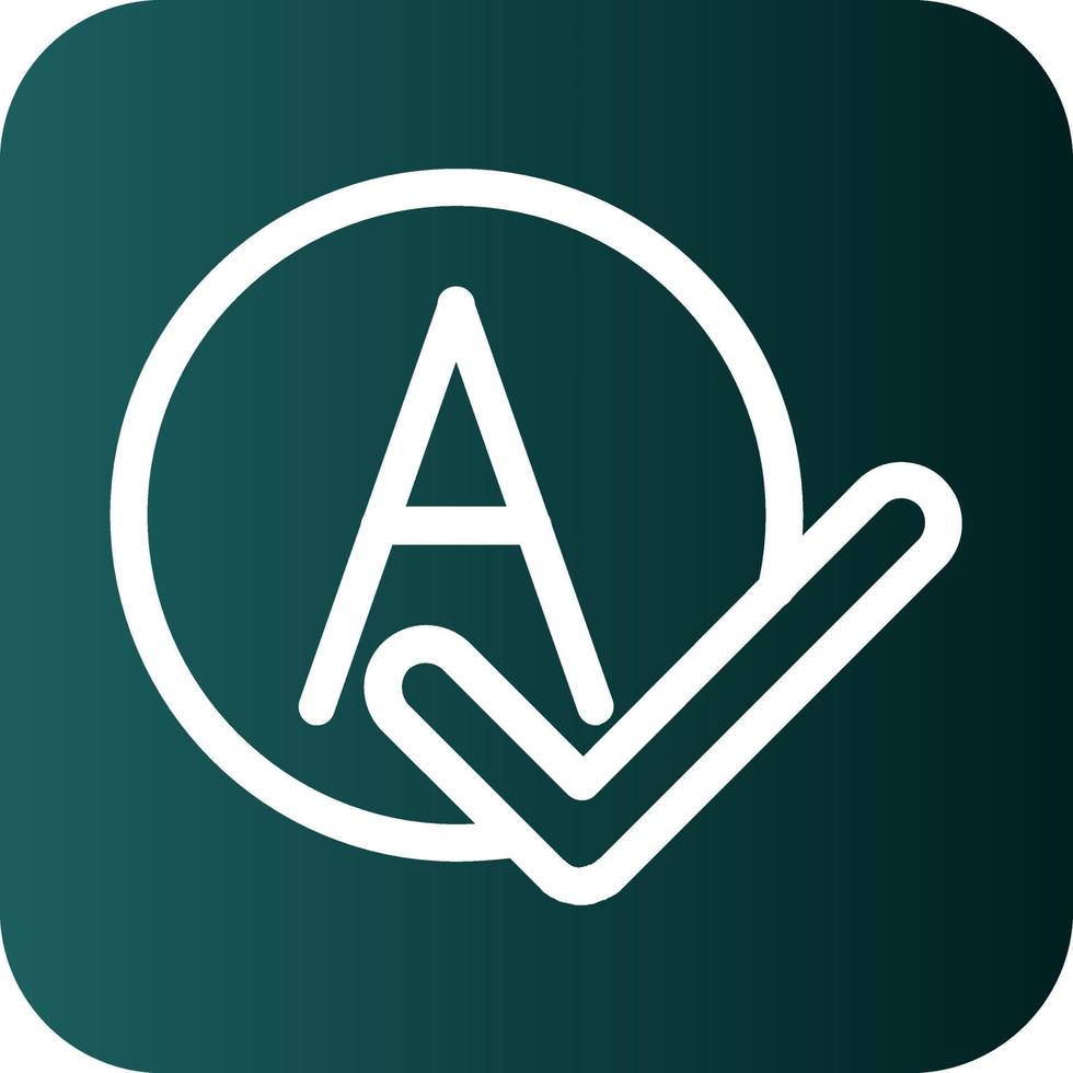 Spell Check Vector Icon Design
