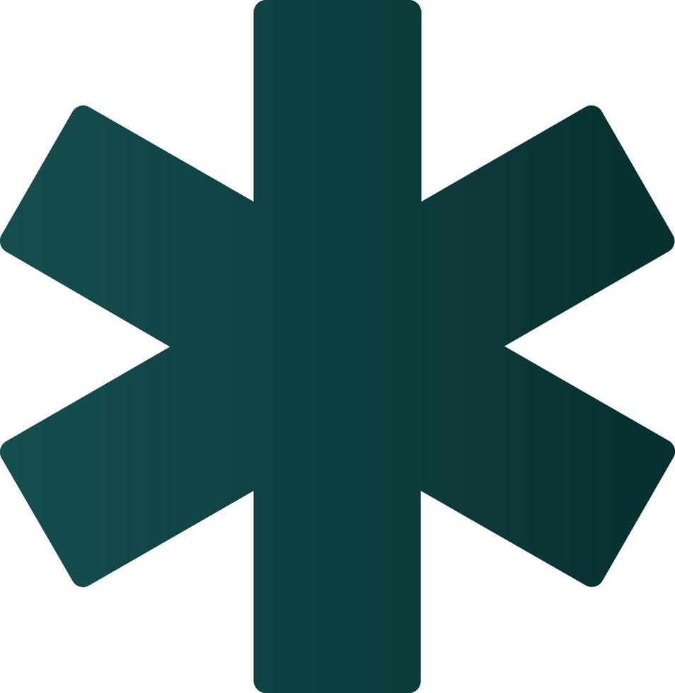 Star Of Life Vector Icon Design