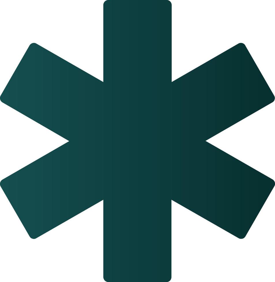 Star Of Life Vector Icon Design