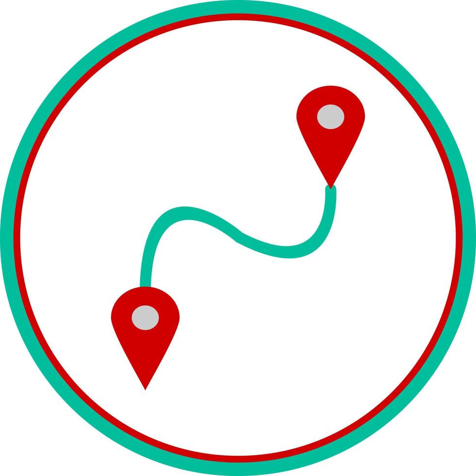 Route Vector Icon Design