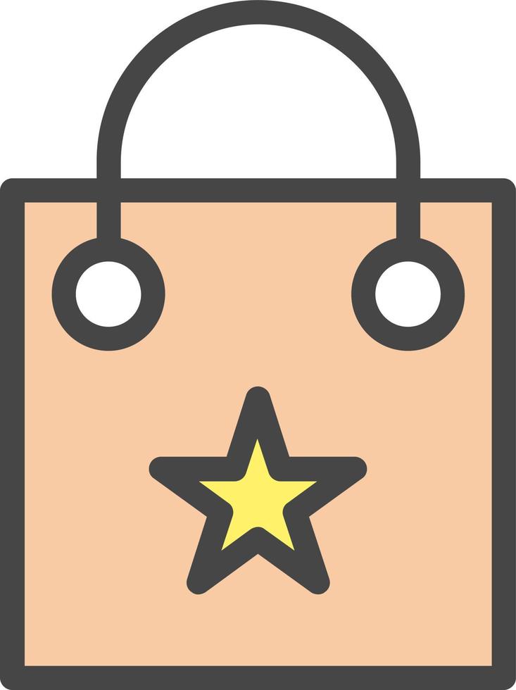 diseño de icono de vector de bolsa de compras