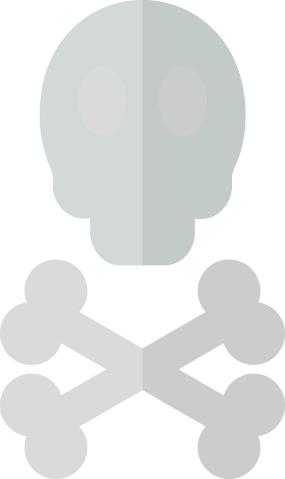 Skull Crossbones Vector Icon Design