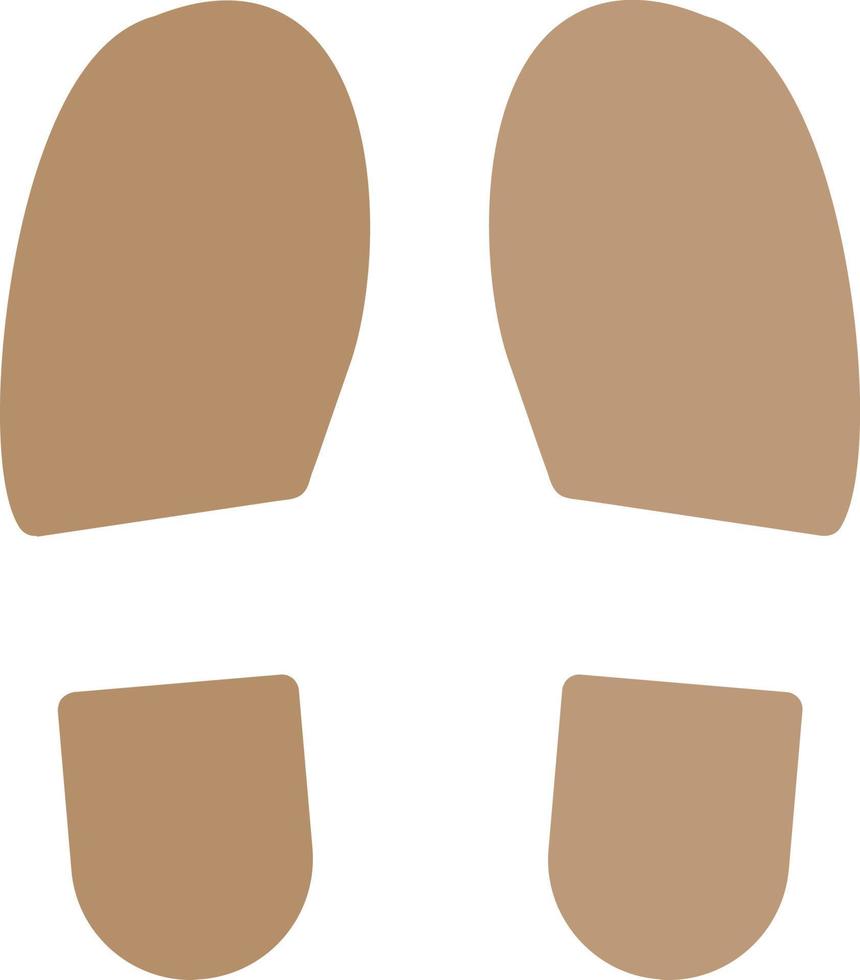 diseño de icono de vector de huellas de zapatos