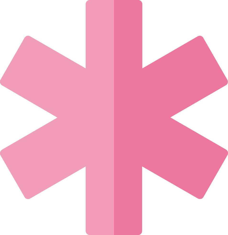 Star Of Life Vector Icon Design
