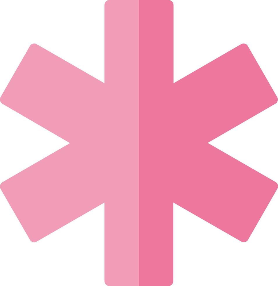 Star Of Life Vector Icon Design