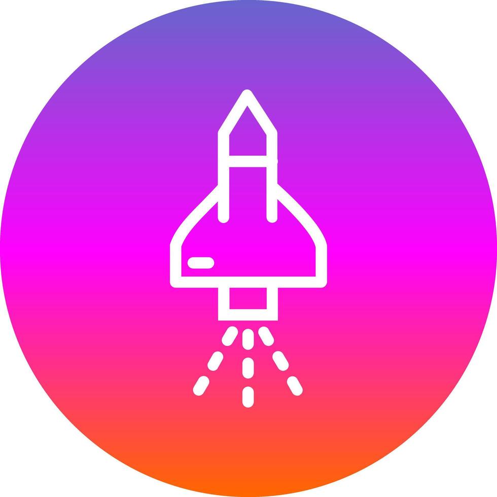 Space Shuttle Vector Icon Design