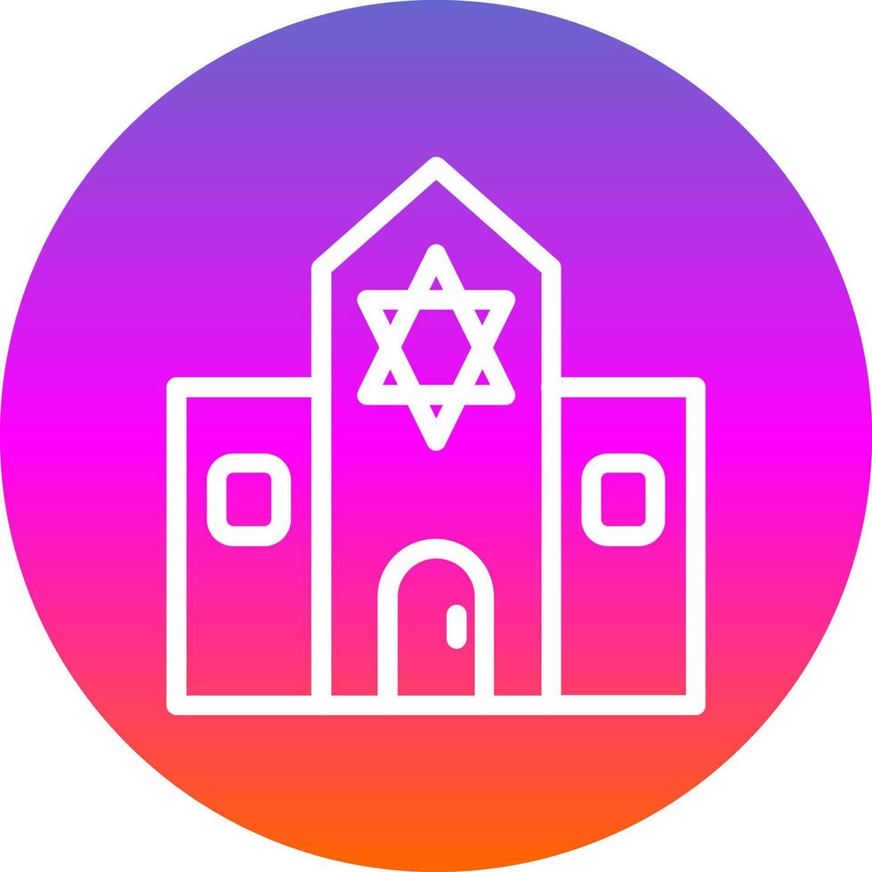 Synagogue Vector Icon Design
