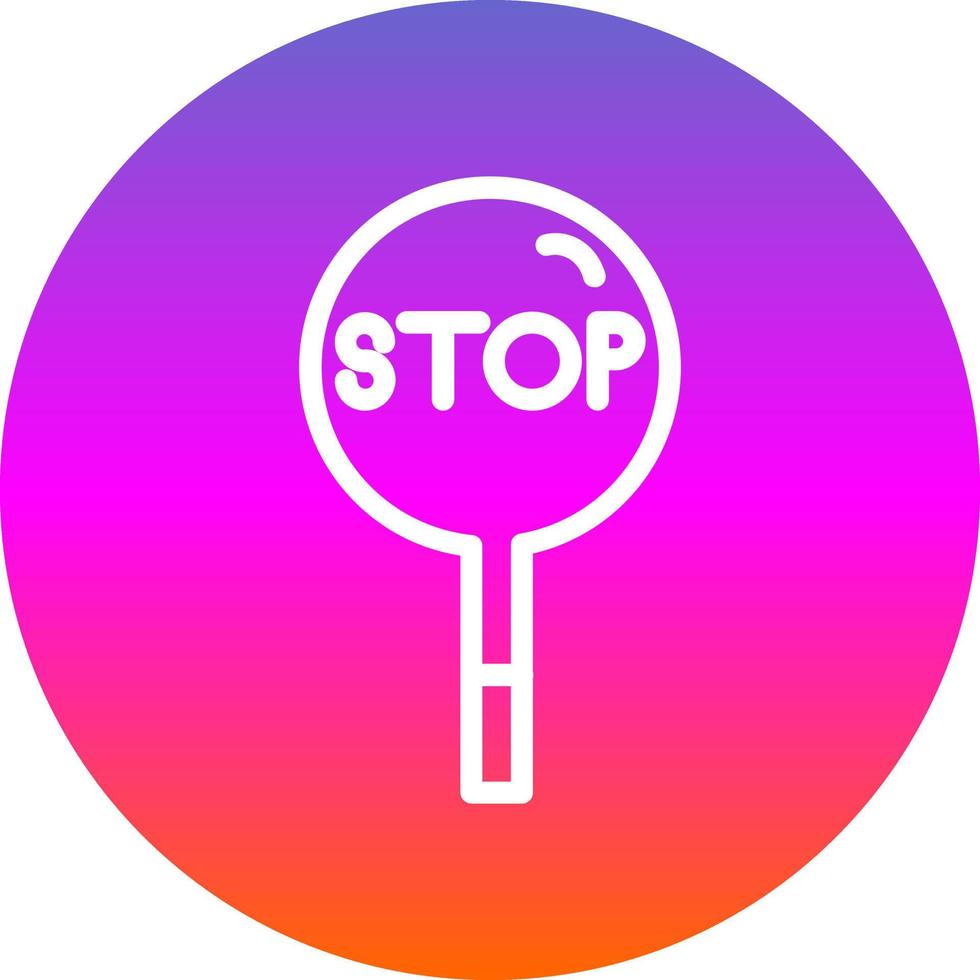 Stop Vector Icon Design