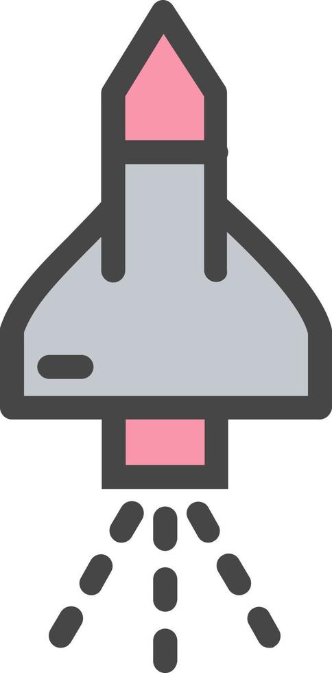 Space Shuttle Vector Icon Design