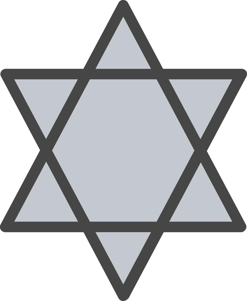 Star Of David Vector Icon Design