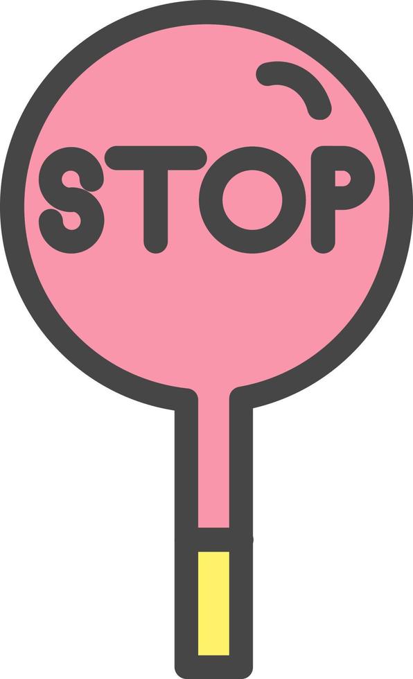 Stop Vector Icon Design