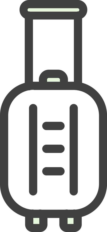 Suitcase Rolling Vector Icon Design