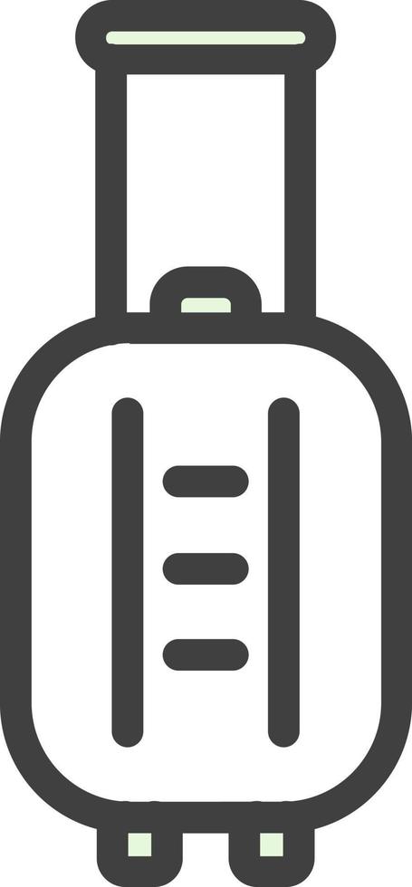 Suitcase Rolling Vector Icon Design