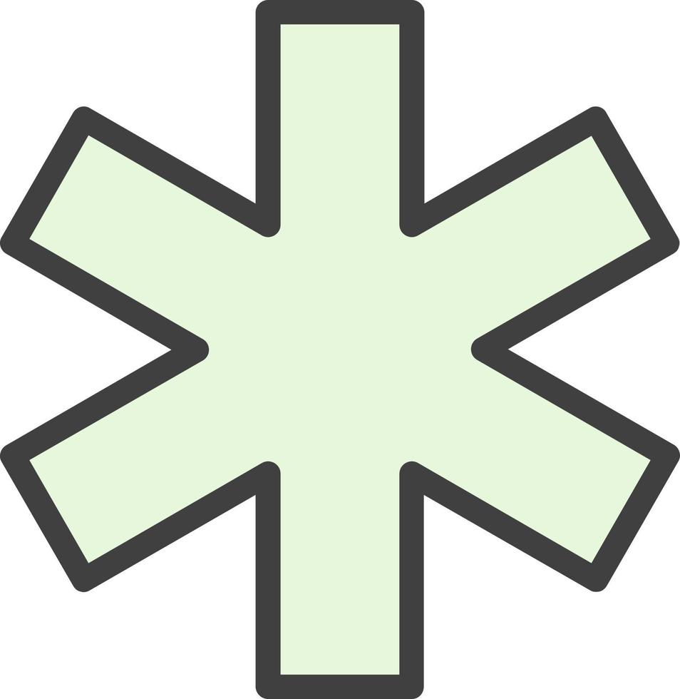 Star Of Life Vector Icon Design