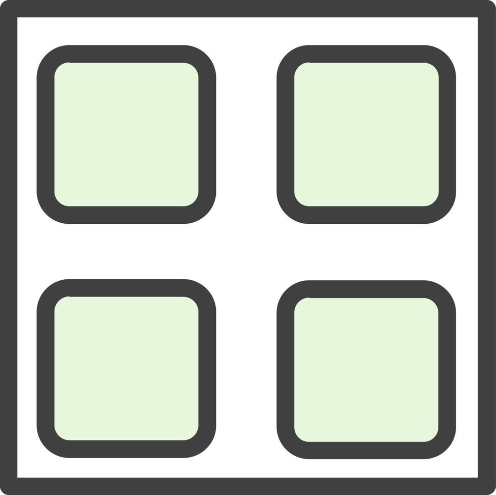 Square Full Vector Icon Design